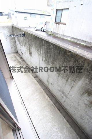 センチュリー21金田　G棟のバルコニー|外からの目が気にならないバルコニーで洗濯物が干せます