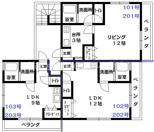 センチュリー21金田　G棟の間取り