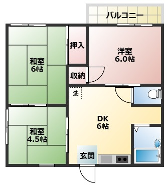 【間取り】 | エステートシャルマンB棟