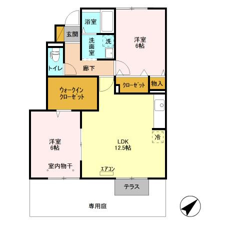 ベルフォーレ成東の間取り
