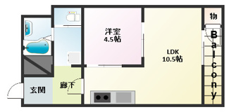 【間取り】 | 湊川センタービルB棟