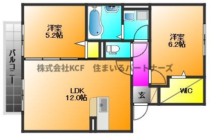 ウィズテリア A棟の間取り