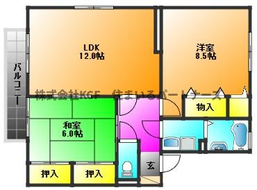 アクール D棟の間取り