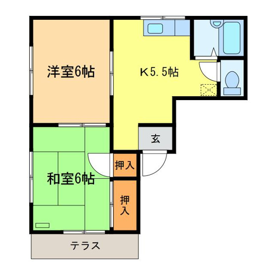 【間取り】 | スリーエスハイツⅢ