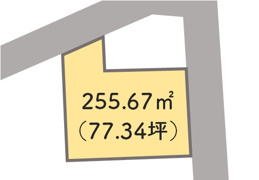 海南市船尾・土地・124073の区画図