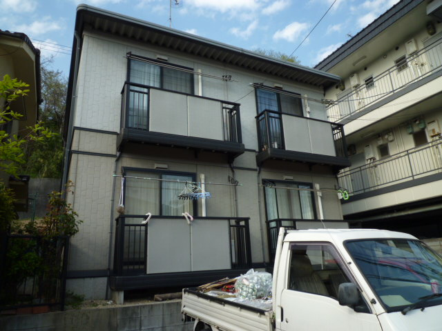 倉敷市笹沖のアパートの外観