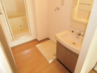 【洗面所】 | リスペクトＢ棟 | 室内洗濯機置き場です