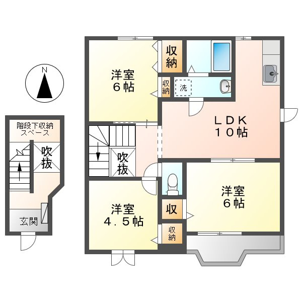 ツインシャトーBの間取り