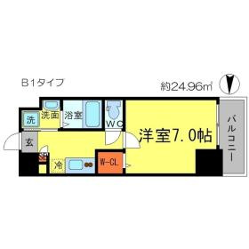 アドバンス大阪城アンジュの間取り