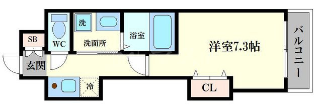 S-FORT弁天町の間取り