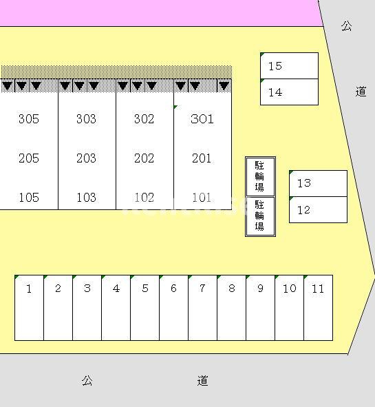 サン　スーシの駐車場|駐車場