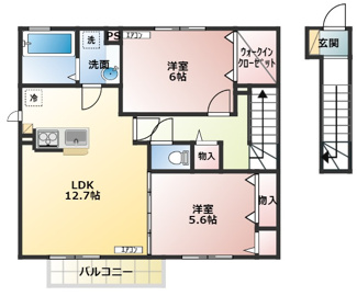 【間取り】 | メゾン・フルール B