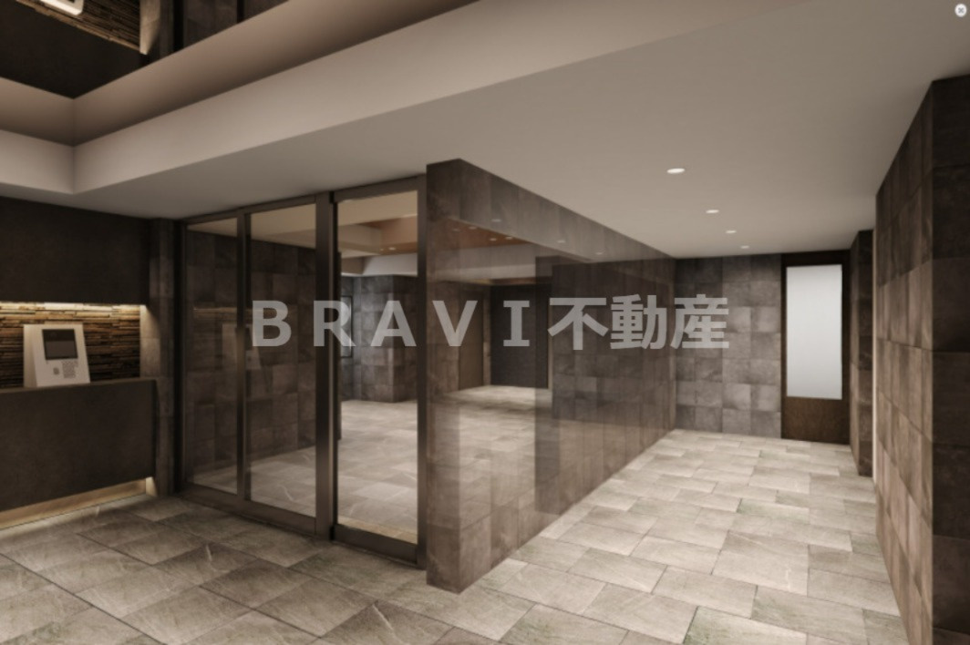 エスリードコート堺筋本町 BRAVI不動産のロビー|ゆとりのあるロビーです