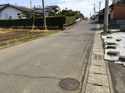 【前面道路含む現地写真】 | 熊本市南区八幡10丁目土地