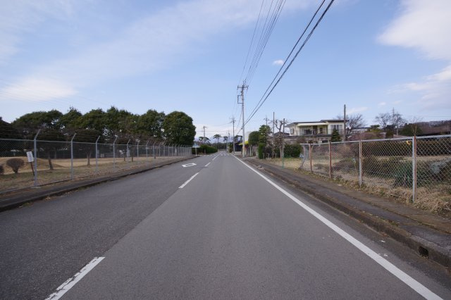 那須塩原市北赤田　土地の前面道路含む現地写真|南西側12ｍ道路に接道