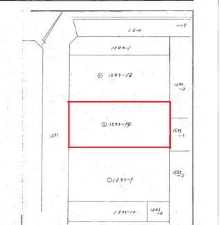 【土地図】 | 那須塩原市北赤田　土地 | 整形地ですので建築もしやすいです
