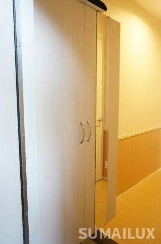 熊本市東区下南部３丁目のアパートの玄関