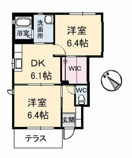 【間取り】 | パルテール　Ａ