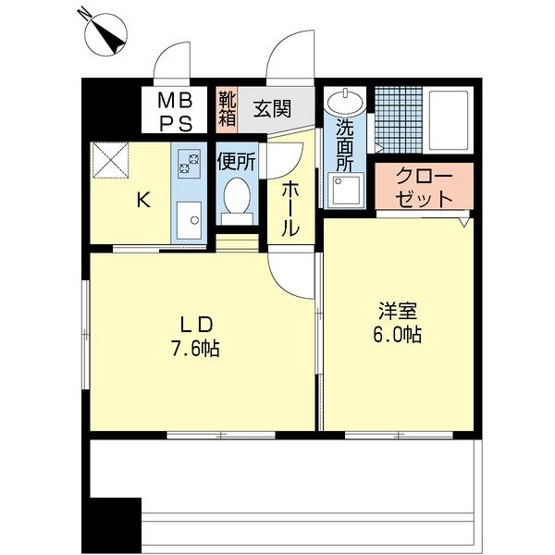 【間取り】 | ＤＳタワー大博通り