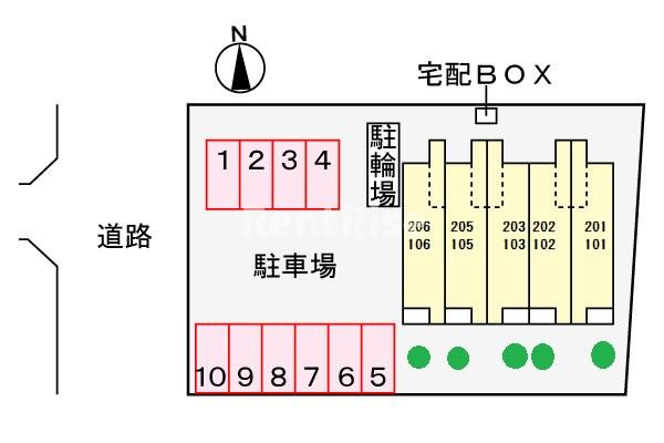エクラの駐車場|駐車場