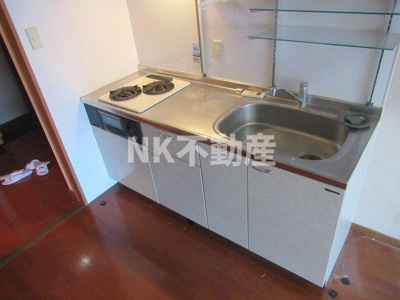 【キッチン】 | ブラン・ヴェール（若江岩田賃貸） | コンパクトなキッチンで掃除もラクラク