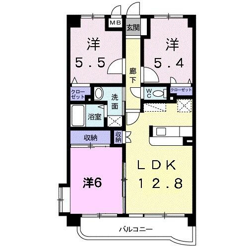 【間取り】 | エクセラン・アベニール