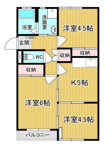 【間取り】 | 塚原マンションA | カップルさんにオススメのお部屋です♪