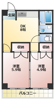 【間取り】 | 三和マンション