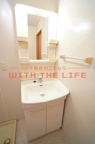 セジュール小森野【キャッシュバック対象】の独立洗面台|独立洗面化粧台が付いています