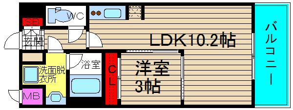 セイワパレス天王寺真田山の間取り