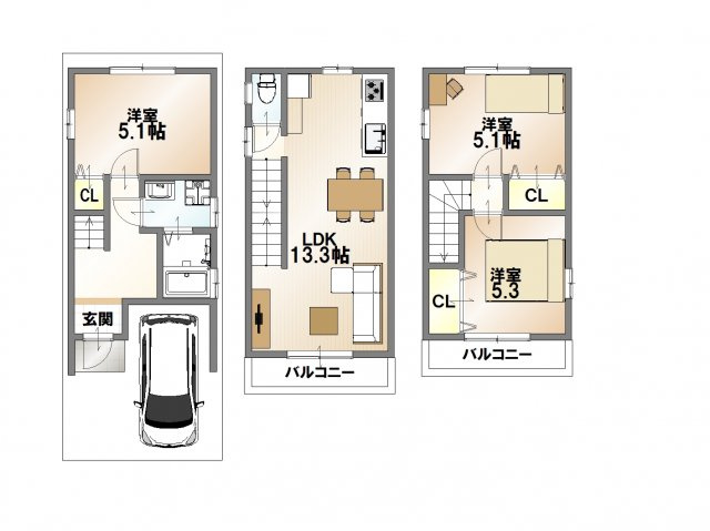 【間取り】 | 伏見区醍醐外山街道町