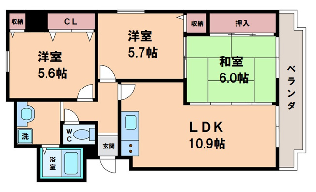【間取り】 | エルスト東住吉