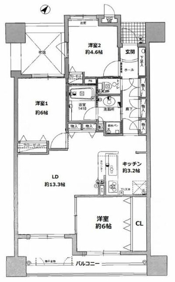 【間取り】 | アクロス博多セントラルパーク