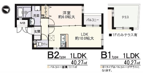 ウェルカーブ二条の間取り