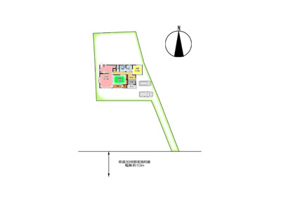 【区画図】 | 八頭郡八頭町稲荷中古戸建て