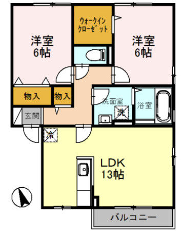 エトワール白水の間取り