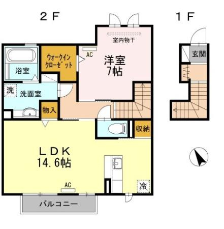 【間取り】 | フォレスト大和Ａ棟
