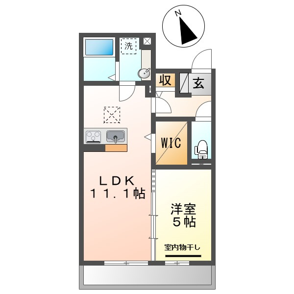 恵比寿Ⅴの間取り