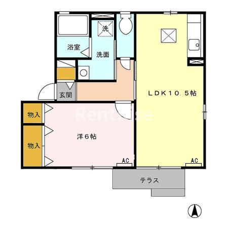 ラ・テール Ａの間取り