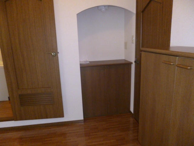 サンハイツ北方Ａ棟の玄関