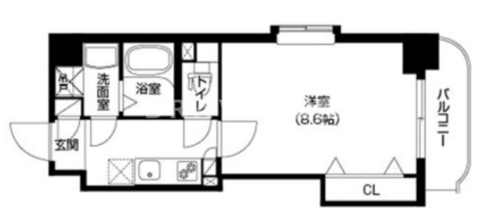 ラムール谷町　BRAVI不動産の間取り|【ラムール谷町】