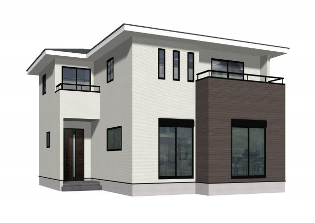 上里町金久保3期（全3棟）2号棟の外観パース|2号棟