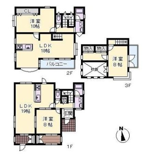 【間取り】 | 宝塚市山本台２丁目中古戸建 | 水廻りが全て２ヵ所ある二世帯住宅です♪全ての居室が８帖以上のゆったりとした室内です！！いつでもご覧いただけます(^^)お気軽にネクストホープ不動産販売までお問い合わせを！！