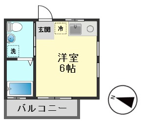 アパートメント新小岩B棟 の間取り