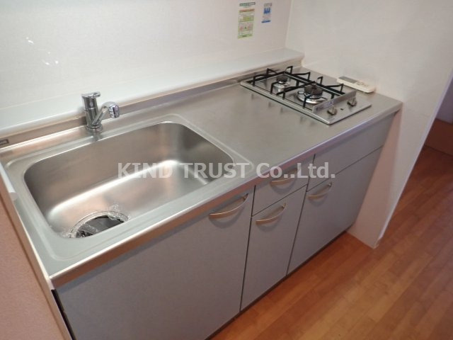 南森町プライマリーワンのキッチン|ガスコンロ2口