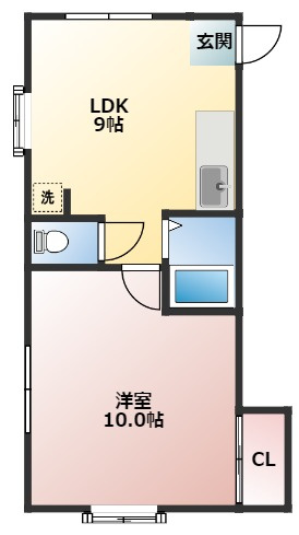 コーポ山口の間取り