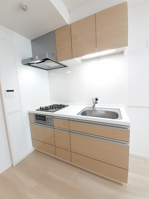 リシェス アンドロワのキッチン|☆2口ガスコンロ！グリル付きシステムキッチン☆