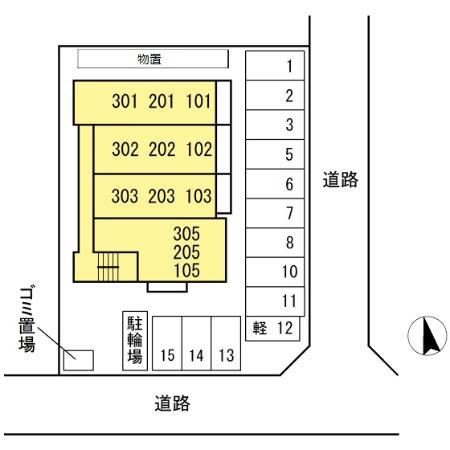 Ｌｕｎａ Ｓｏｌｅｉｌ　　刈谷市の賃貸ならクラスホーム刈谷店の区画図