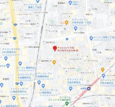 【地図】 | グレイスフル中崎Ⅱ