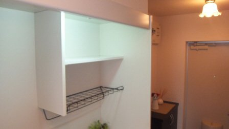 ＣＯＬＯＲ若宮のキッチン|キッチン上に棚付き